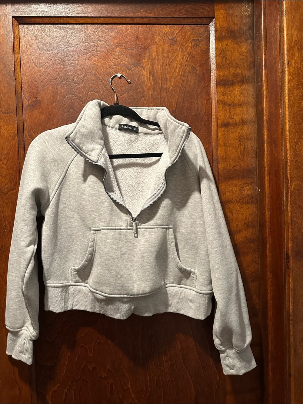 Light Gray Half-Zip